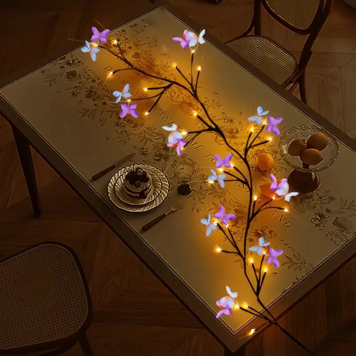"30 - LED Enchanted Willow Vine Light with Butterfly – USB Powered, 8 Lighting Modes, Indoor & Outdoor Waterproof Decorative Fairy Lights" - RELUX.STORE