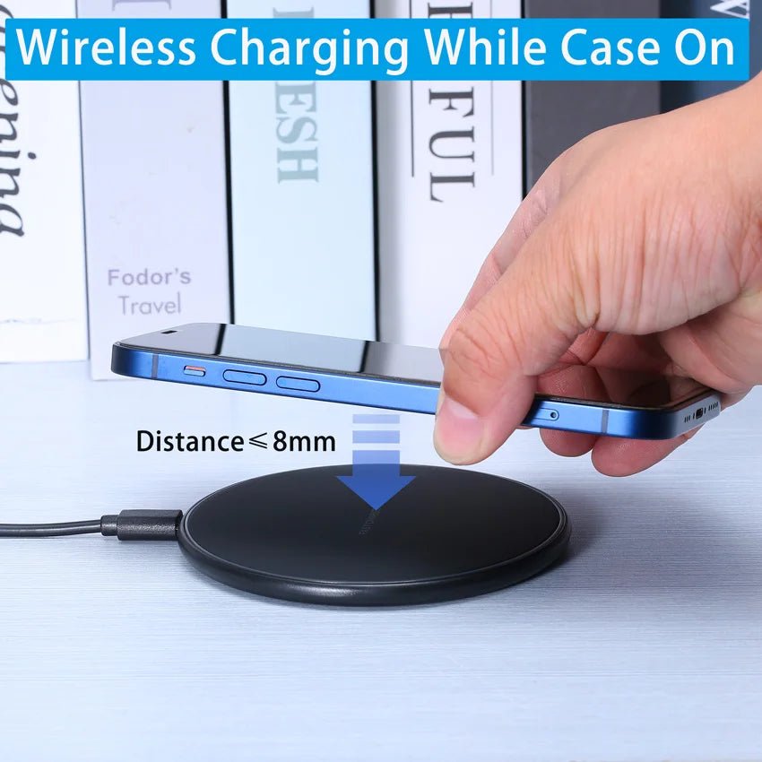 30W Fast Wireless Charger Pad – Magnetic Induction Charging Dock for iPhone 15 14 13 12 Pro Max, Samsung S23 S22, Xiaomi & Huawei - RELUX.STORE