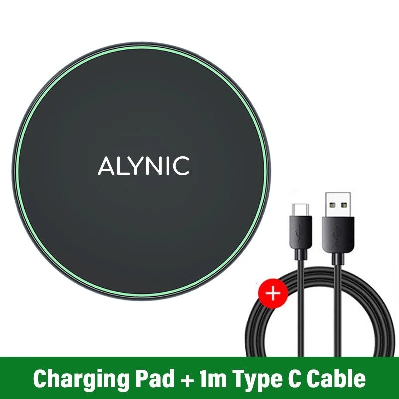 30W Fast Wireless Charger Pad – Magnetic Induction Charging Dock for iPhone 15 14 13 12 Pro Max, Samsung S23 S22, Xiaomi & Huawei - RELUX.STORE