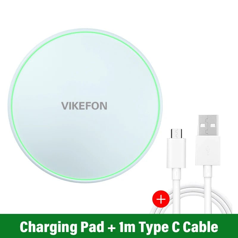 30W Fast Wireless Charger Pad – Magnetic Induction Charging Dock for iPhone 15 14 13 12 Pro Max, Samsung S23 S22, Xiaomi & Huawei - RELUX.STORE