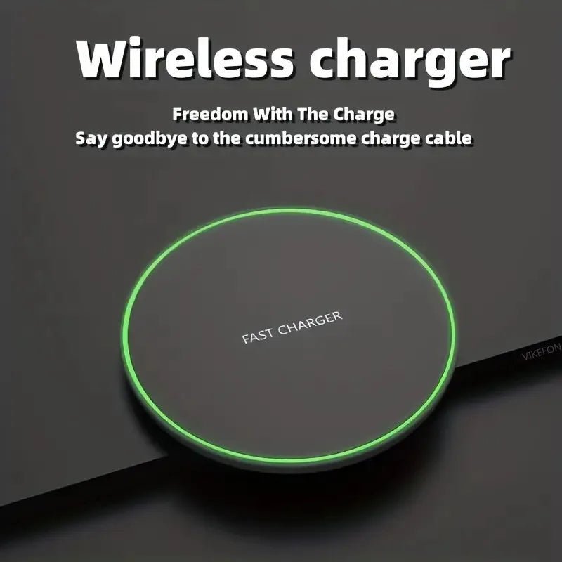 30W Fast Wireless Charger Pad – Magnetic Induction Charging Dock for iPhone 15 14 13 12 Pro Max, Samsung S23 S22, Xiaomi & Huawei - RELUX.STORE
