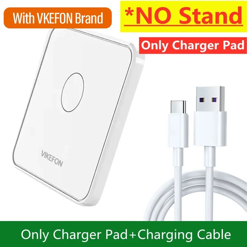 30W Ultra - Thin Wireless Charger Pad & Stand – Fast Charging Dock Station for iPhone 15/14/13/12, Samsung, Xiaomi, Huawei - RELUX.STORE