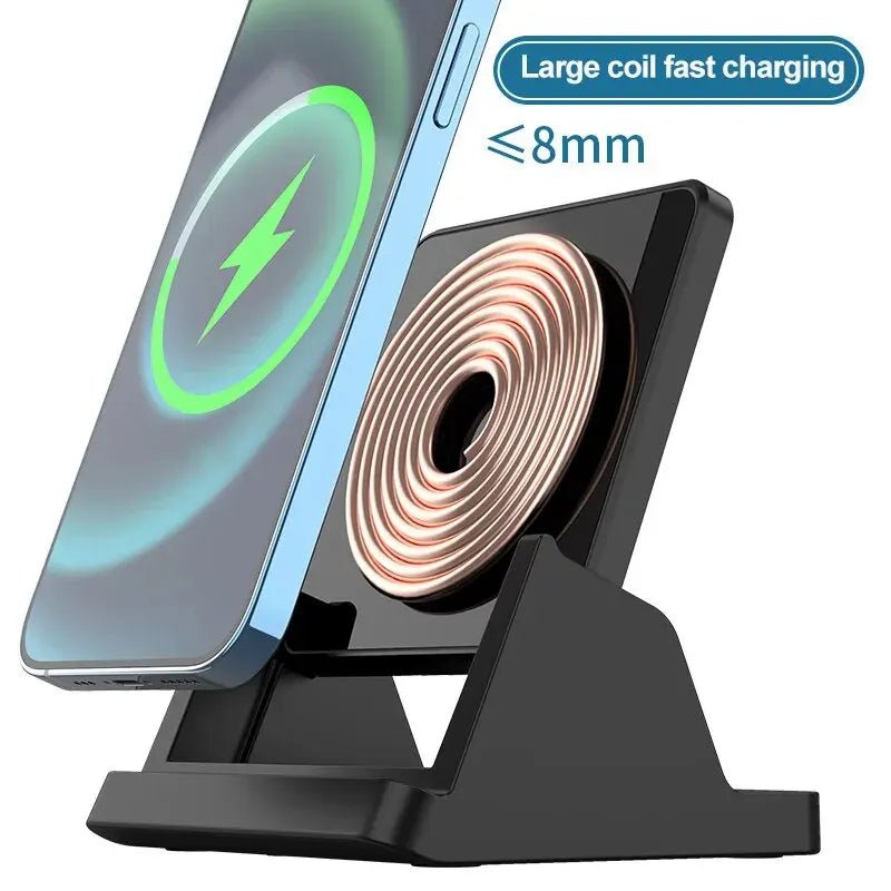 30W Ultra - Thin Wireless Charger Pad & Stand – Fast Charging Dock Station for iPhone 15/14/13/12, Samsung, Xiaomi, Huawei - RELUX.STORE