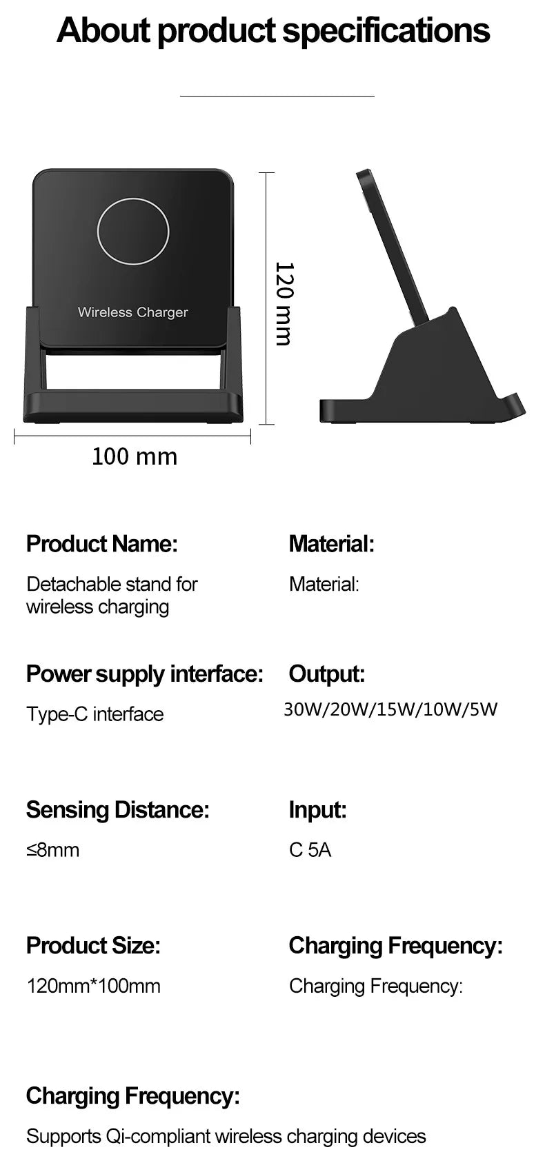30W Ultra - Thin Wireless Charger Pad & Stand – Fast Charging Dock Station for iPhone 15/14/13/12, Samsung, Xiaomi, Huawei - RELUX.STORE