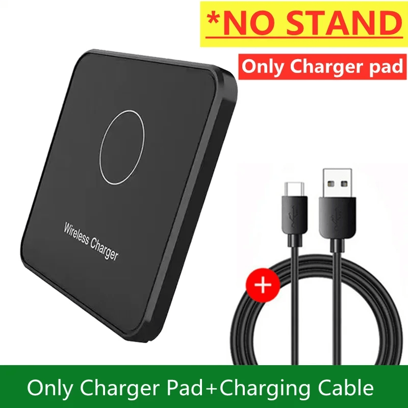 30W Ultra - Thin Wireless Charger Pad & Stand – Fast Charging Dock Station for iPhone 15/14/13/12, Samsung, Xiaomi, Huawei - RELUX.STORE
