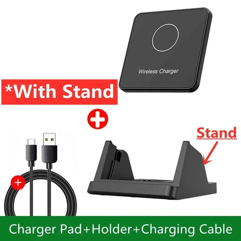 30W Ultra - Thin Wireless Charger Pad & Stand – Fast Charging Dock Station for iPhone 15/14/13/12, Samsung, Xiaomi, Huawei - RELUX.STORE