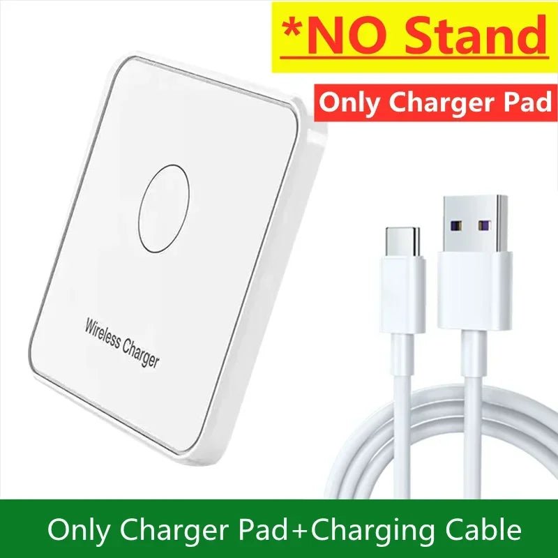 30W Ultra - Thin Wireless Charger Pad & Stand – Fast Charging Dock Station for iPhone 15/14/13/12, Samsung, Xiaomi, Huawei - RELUX.STORE