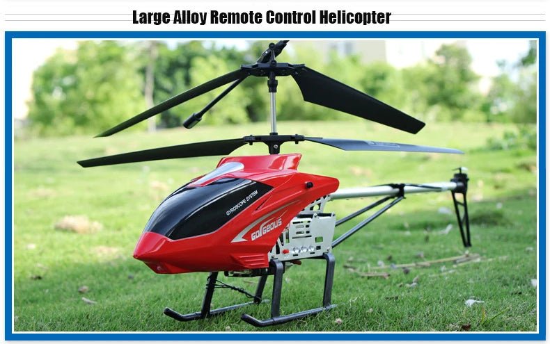 “3.5CH RC Helicopter – Extra Large Remote Control Drone, Durable Rechargeable UAV Toy for Kids Outdoor Flying & Gifts” - RELUX.STORE