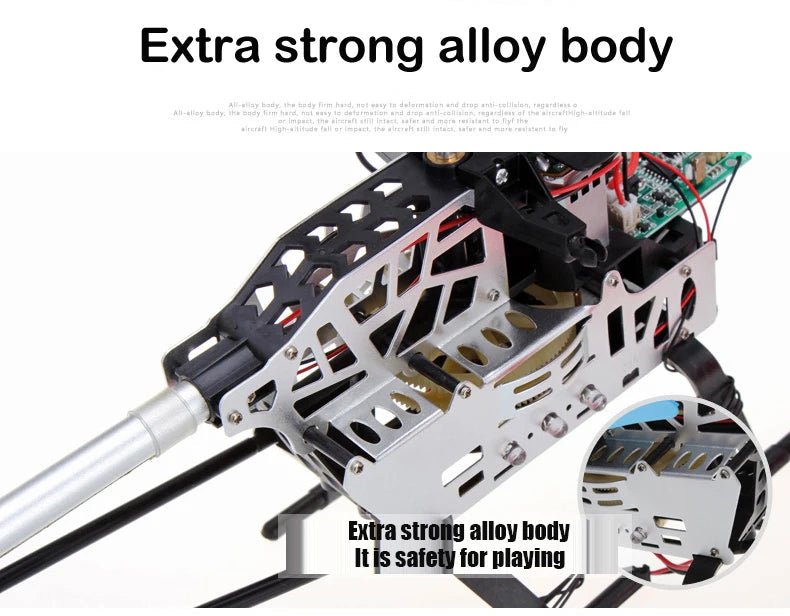 “3.5CH RC Helicopter – Extra Large Remote Control Drone, Durable Rechargeable UAV Toy for Kids Outdoor Flying & Gifts” - RELUX.STORE