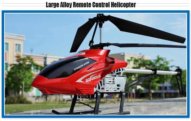 “3.5CH RC Helicopter – Extra Large Remote Control Drone, Durable Rechargeable UAV Toy for Kids Outdoor Flying & Gifts” - RELUX.STORE