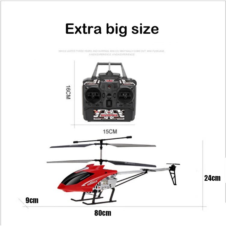 “3.5CH RC Helicopter – Extra Large Remote Control Drone, Durable Rechargeable UAV Toy for Kids Outdoor Flying & Gifts” - RELUX.STORE