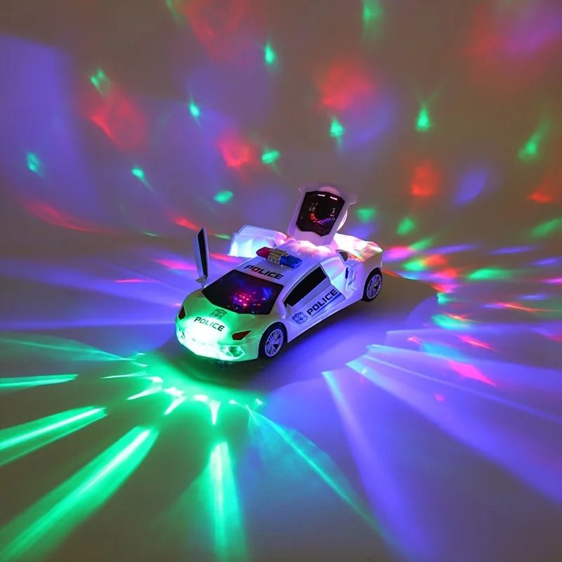 "360Β° Rotating Police Car Toy β Sound & Light with Automatic Opening Doors, Educational Vehicle for Kids" πβ¨π - RELUX.STORE