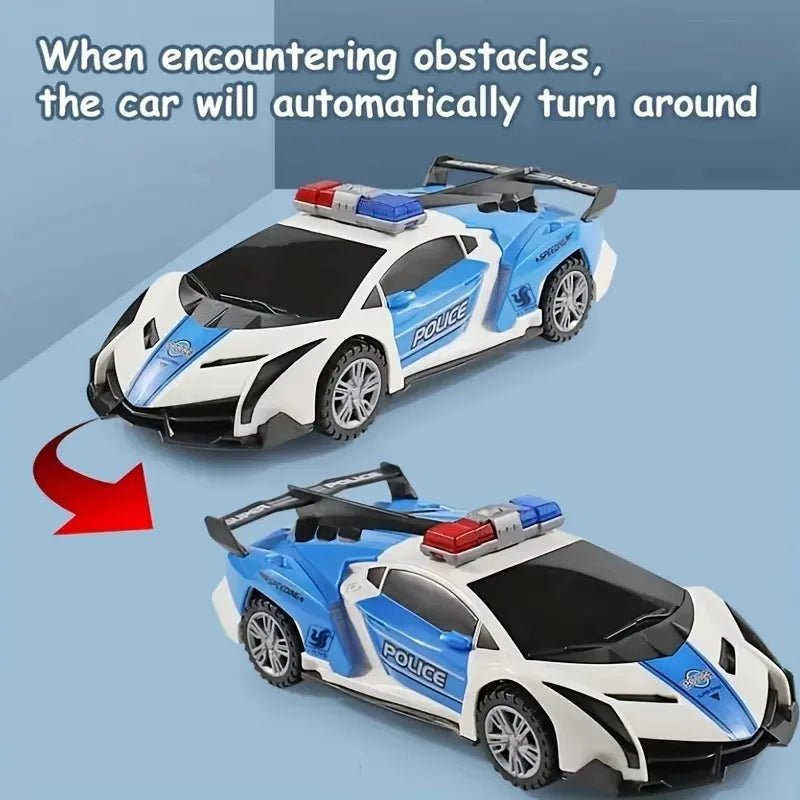 "360Β° Rotating Police Car Toy β Sound & Light with Automatic Opening Doors, Educational Vehicle for Kids" πβ¨π - RELUX.STORE