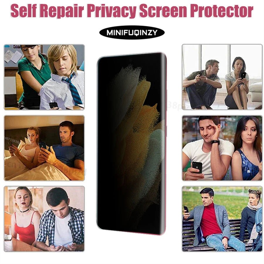 3PCS Self - Repair Privacy Film for Samsung Galaxy S25 Ultra/S24/S23/S22/S20 Plus/S21 5G/Note 20 – Non - Glass Screen Protector - RELUX.STORE