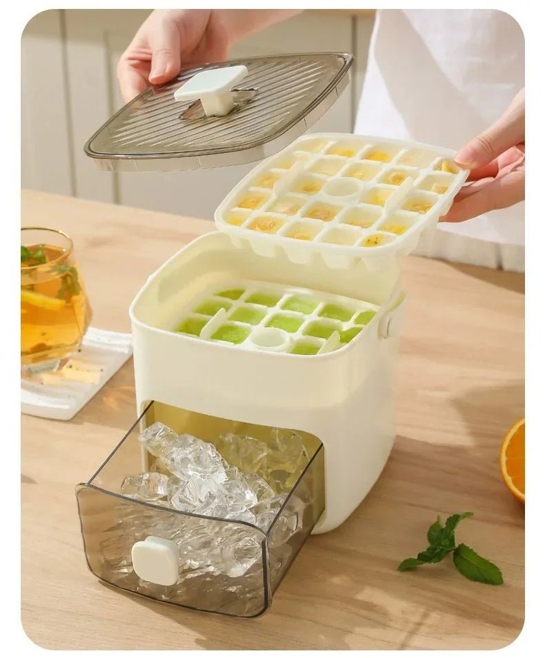 48 Grid Ice Cube Mold Reusable Refrigerator Ice Maker One - touch Easy Release Homemade Ice Cube Tray Mold Home Ice Making Tool - RELUX.STORE