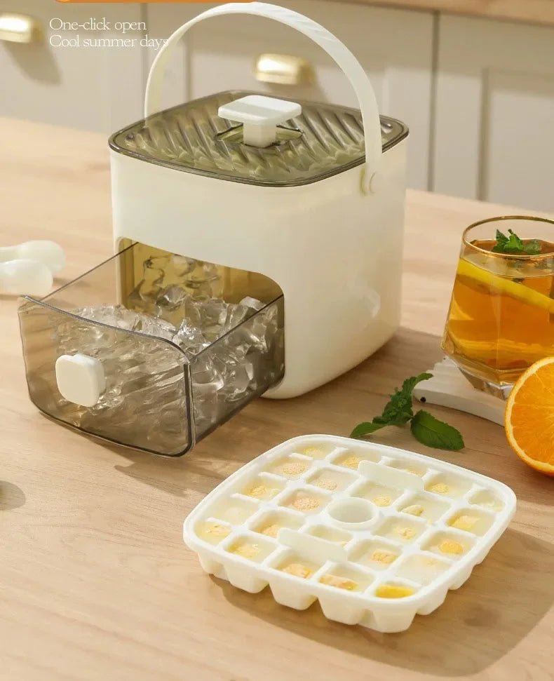 48 Grid Ice Cube Mold Reusable Refrigerator Ice Maker One - touch Easy Release Homemade Ice Cube Tray Mold Home Ice Making Tool - RELUX.STORE