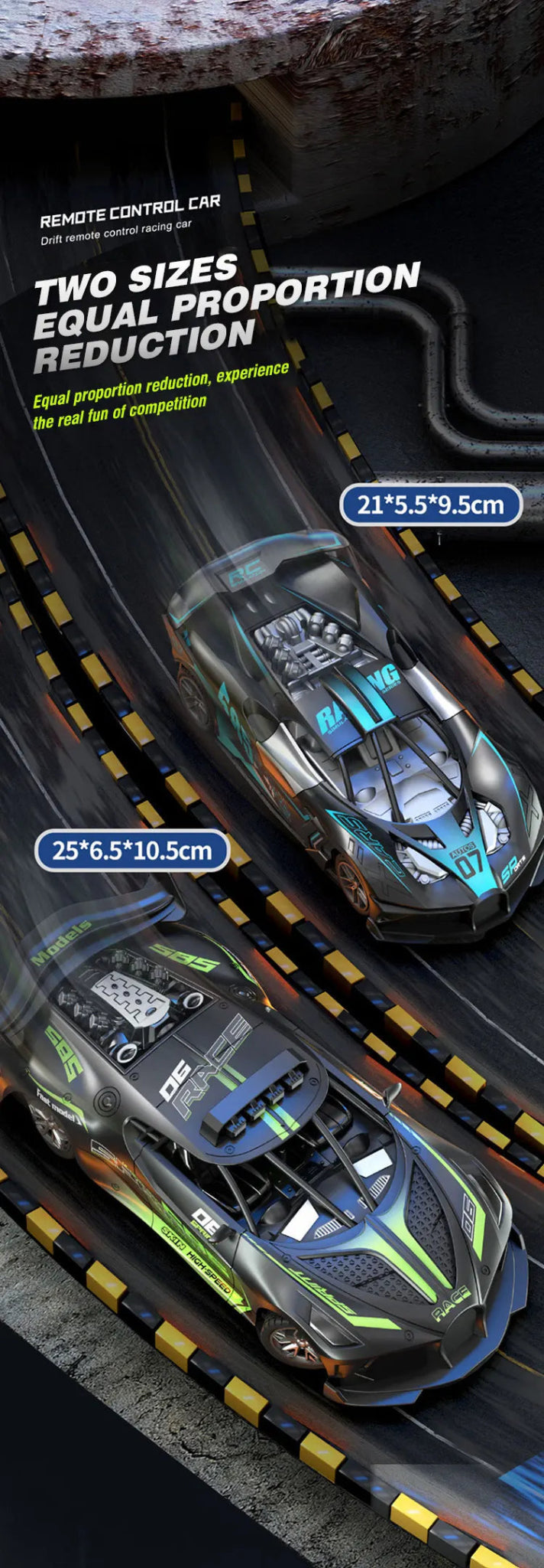 “4CH High - Speed RC Drift Car – Remote Control Racing Sportscar, Electric Model Vehicle Toy for Boys & Kids Birthday Gift” - RELUX.STORE