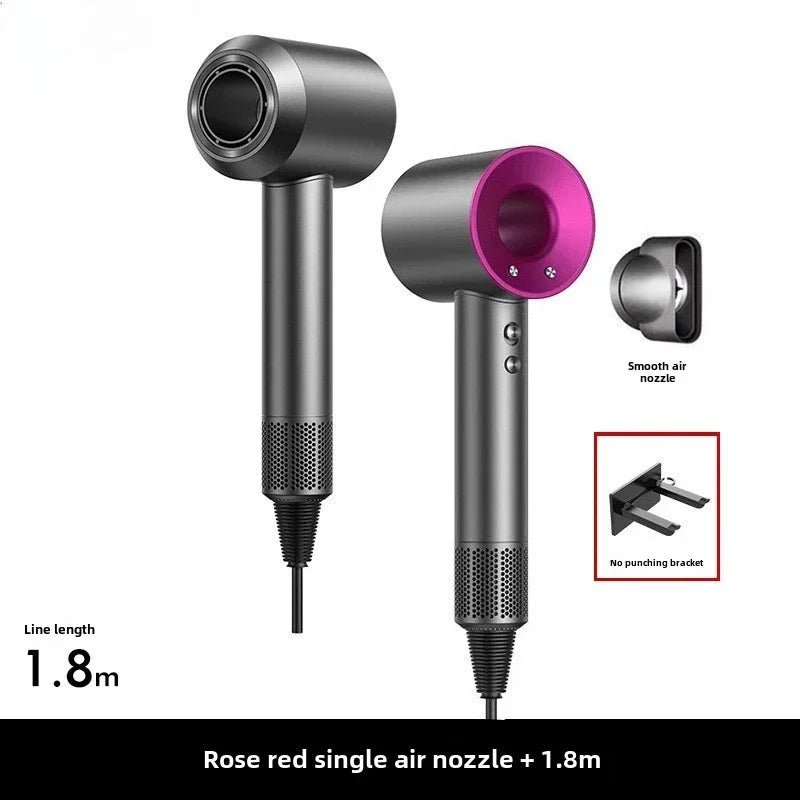 5 in 1 Professional Hair Dryer, with Hot and Cold Air Functionality - Lightweight and Thermostatic Styling Tool for Smooth Hair - RELUX.STORE