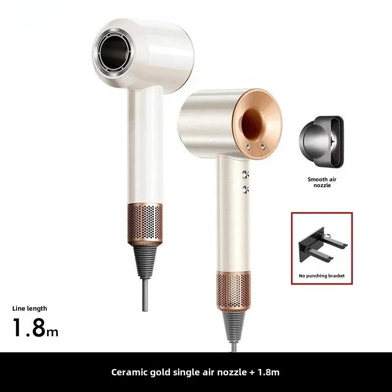 5 in 1 Professional Hair Dryer, with Hot and Cold Air Functionality - Lightweight and Thermostatic Styling Tool for Smooth Hair - RELUX.STORE