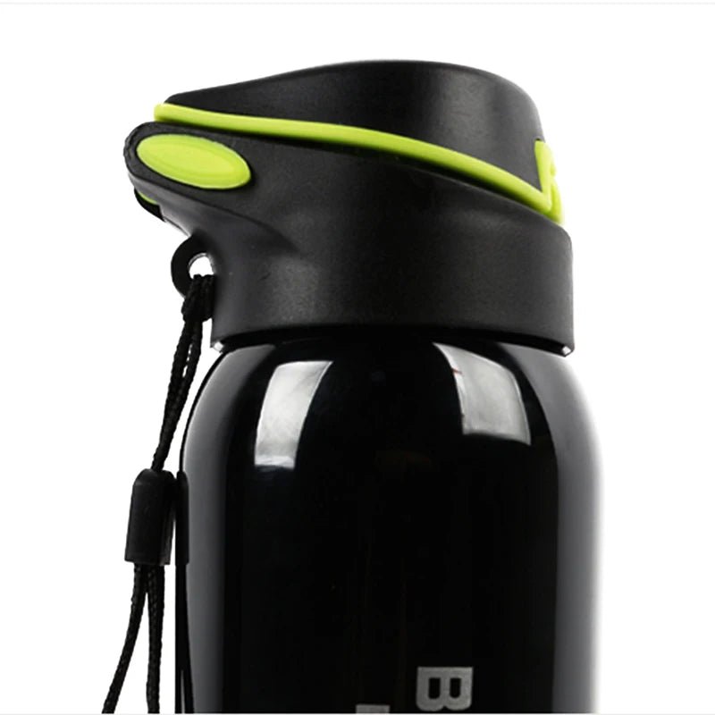 500ML Bicycle Water Bottle Vacuum Stainless Steel Cycling Water Bottle Double Walled Simple Thermo Mug Insulated With Straw - RELUX.STORE