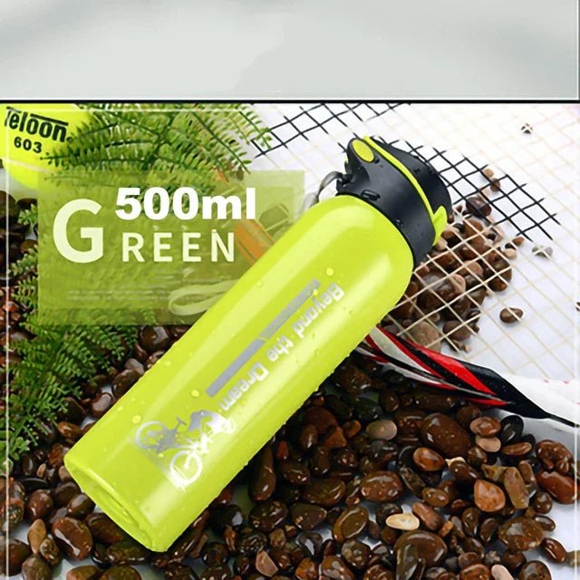 500ML Bicycle Water Bottle Vacuum Stainless Steel Cycling Water Bottle Double Walled Simple Thermo Mug Insulated With Straw - RELUX.STORE