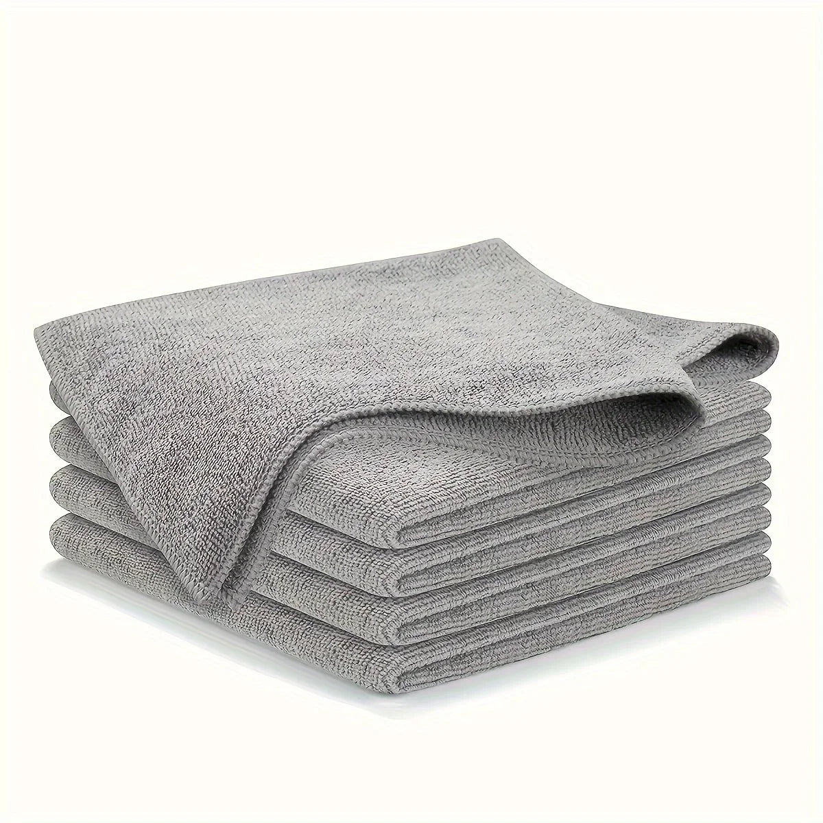 5/10/20pcs Kitchen Towel, Ultra - fine Fiber Light Gray Cleaning Cloth Set, Absorbent, Soft And Stain - removing Cloth - RELUX.STORE