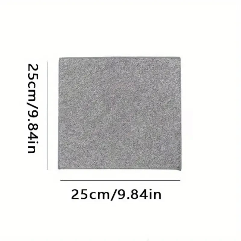 5/10/20pcs Kitchen Towel, Ultra - fine Fiber Light Gray Cleaning Cloth Set, Absorbent, Soft And Stain - removing Cloth - RELUX.STORE