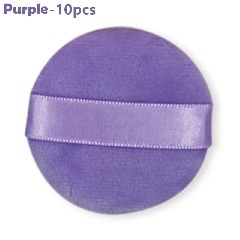 5/10Pcs Round Makeup Sponges Cosmetics Tools Soft Velvet Powder Puff Blender Sponges Facial Foundation Puffs Make Up Accessories - RELUX.STORE