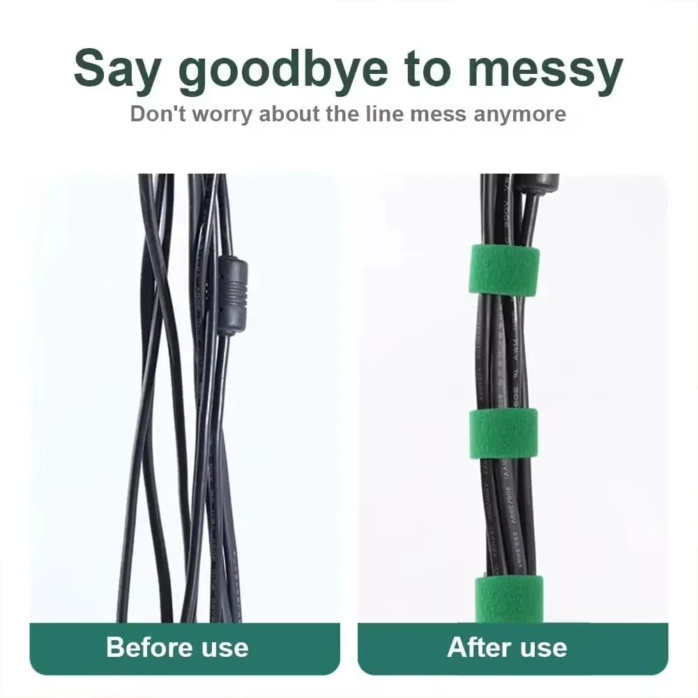 "5M Nylon Plant Ties – Reusable Hook & Loop Garden Fastener Tape for Bamboo, Plants, Flowers | Green Plant Support Home & Garden Accessories" - RELUX.STORE
