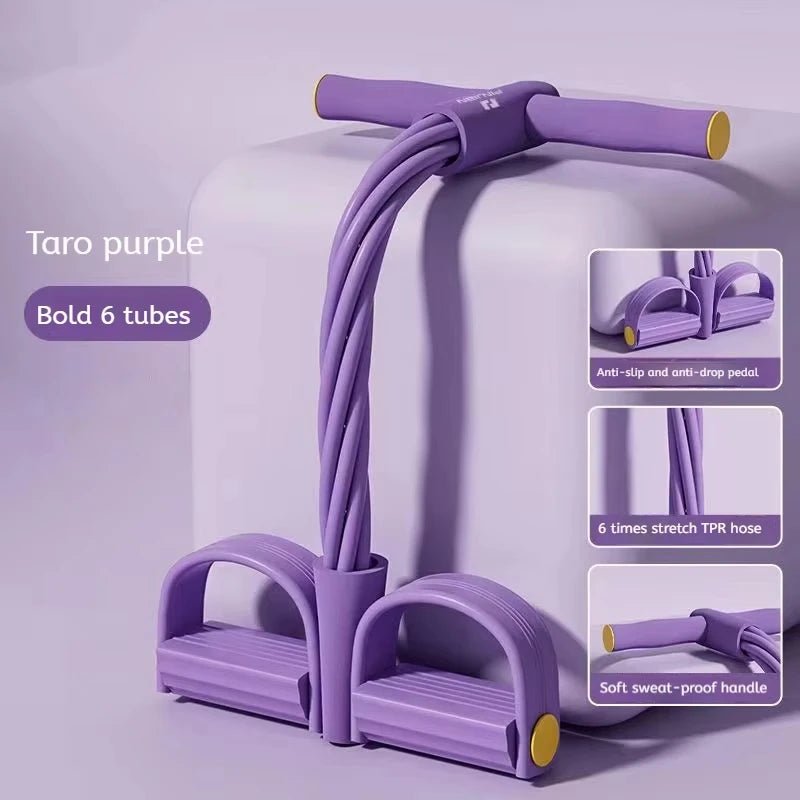 "6 - Level Resistance Band Tensioner – Home Fitness Equipment with Non - Slip Handles for Abdominal, Core & Yoga Training by Relux.Store" - RELUX.STORE