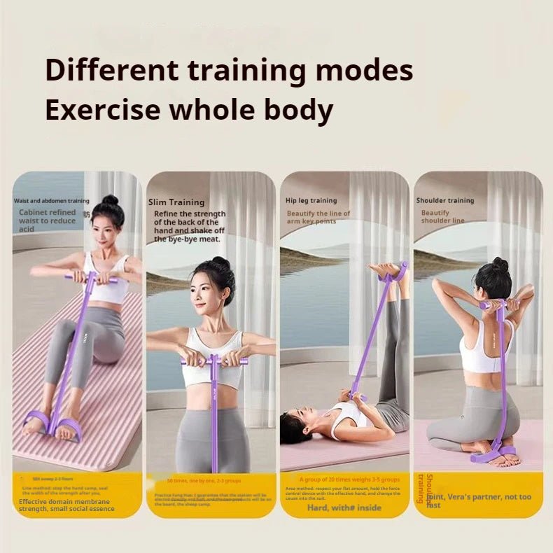 "6 - Level Resistance Band Tensioner – Home Fitness Equipment with Non - Slip Handles for Abdominal, Core & Yoga Training by Relux.Store" - RELUX.STORE