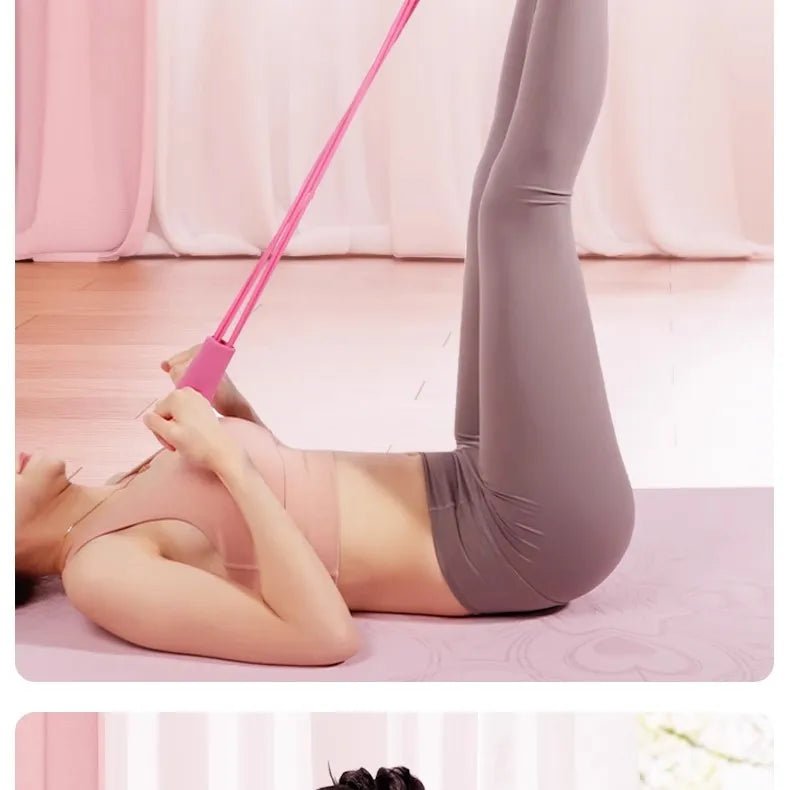 "6 - Level Resistance Band Tensioner – Home Fitness Equipment with Non - Slip Handles for Abdominal, Core & Yoga Training by Relux.Store" - RELUX.STORE