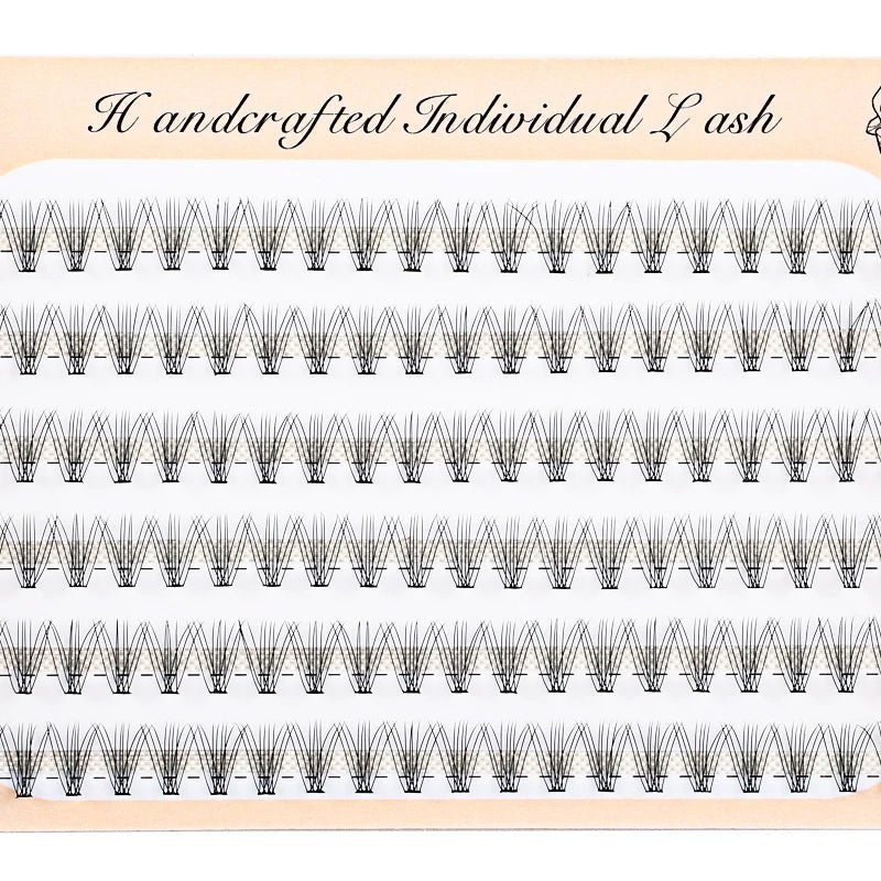 6 Rows 120 Bundles Eyelash Extension Natural Russian Volume Faux Cils Eyelashes Individual 10/20/30D Cluster False Lashes Makeup - RELUX.STORE