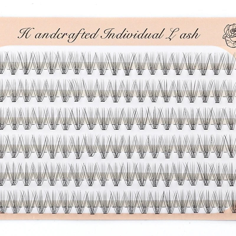 6 Rows 120 Bundles Eyelash Extension Natural Russian Volume Faux Cils Eyelashes Individual 10/20/30D Cluster False Lashes Makeup - RELUX.STORE