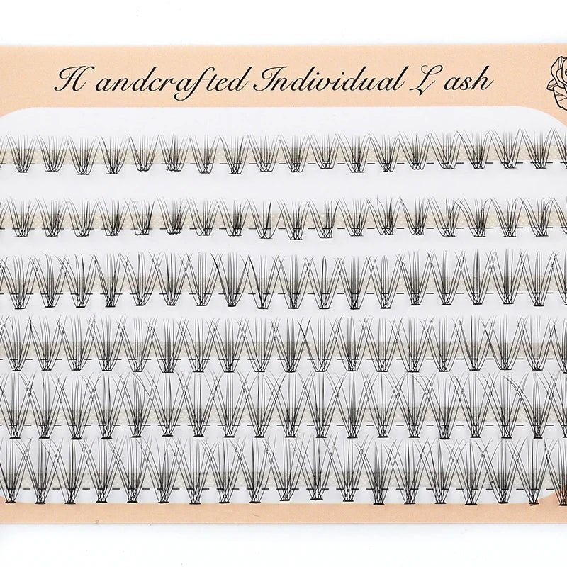 6 Rows 120 Bundles Eyelash Extension Natural Russian Volume Faux Cils Eyelashes Individual 10/20/30D Cluster False Lashes Makeup - RELUX.STORE