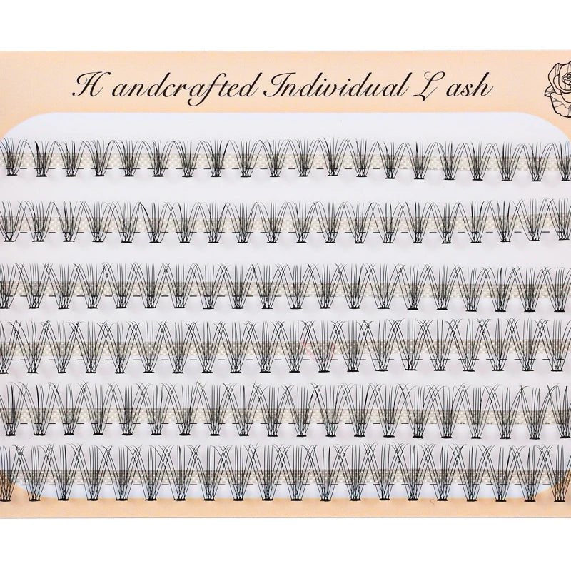 6 Rows 120 Bundles Eyelash Extension Natural Russian Volume Faux Cils Eyelashes Individual 10/20/30D Cluster False Lashes Makeup - RELUX.STORE