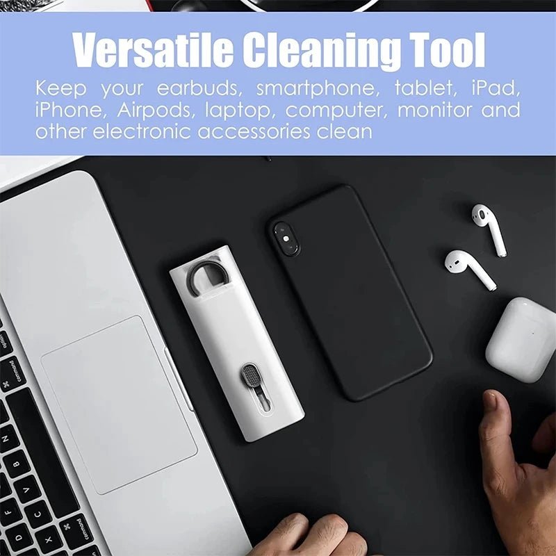 7 in 1 Computer Keyboard Cleaner Brush Kit Earphone Cleaning Pen For Headset Keyboard Cleaning Tools Cleaner Keycap Puller Kit - RELUX.STORE