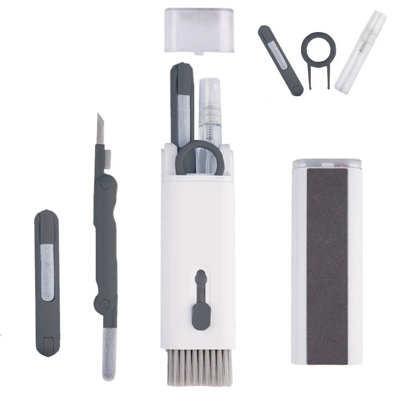 7 in 1 Computer Keyboard Cleaner Brush Kit Earphone Cleaning Pen For Headset Keyboard Cleaning Tools Cleaner Keycap Puller Kit - RELUX.STORE