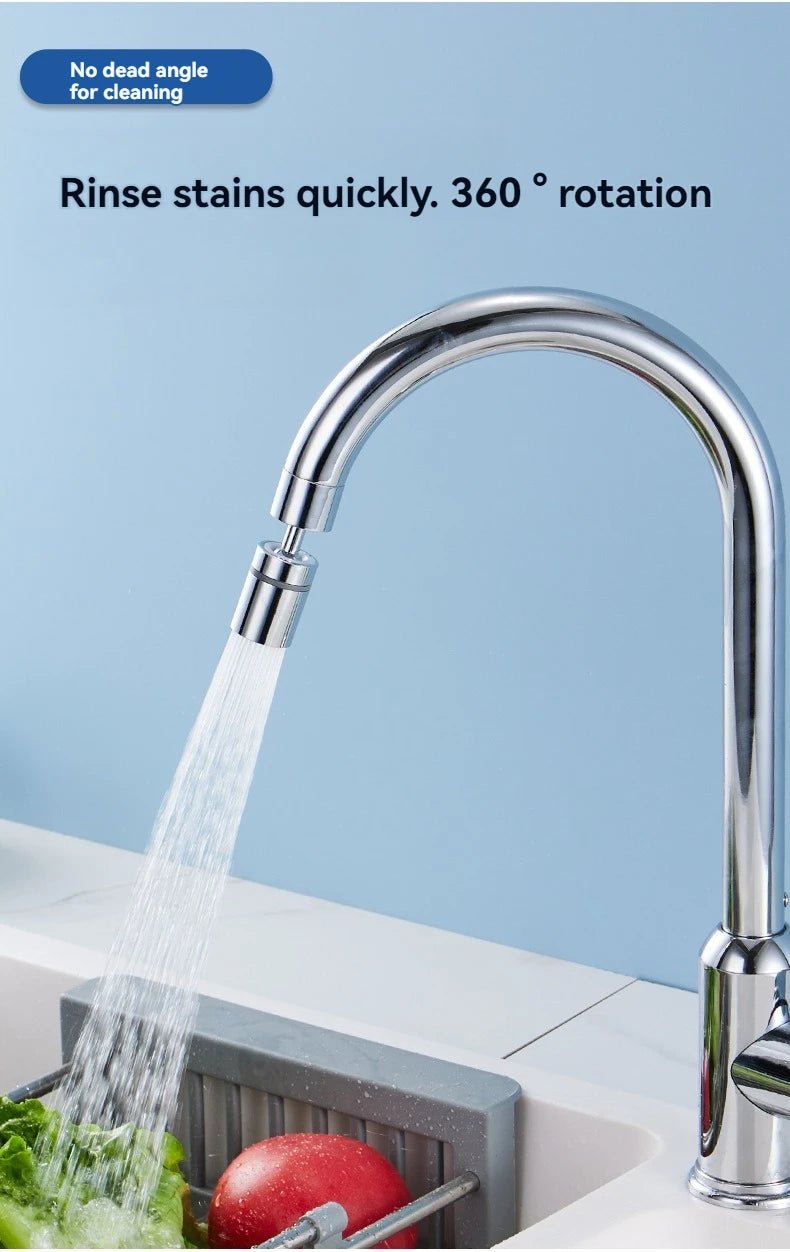 720 Degree Rotating Faucet Bubbler Single Mode Universal Faucet Extender Adapter Kitchen Bathroom Splash Proof Faucet Nozzle - RELUX.STORE