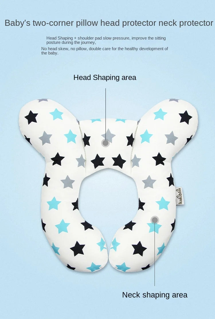 New Baby Pillow Protective Travel Car Seat Head Neck Support Pillows Newborn Children U Shape Headrest Toddler Cushion 0-3 Years