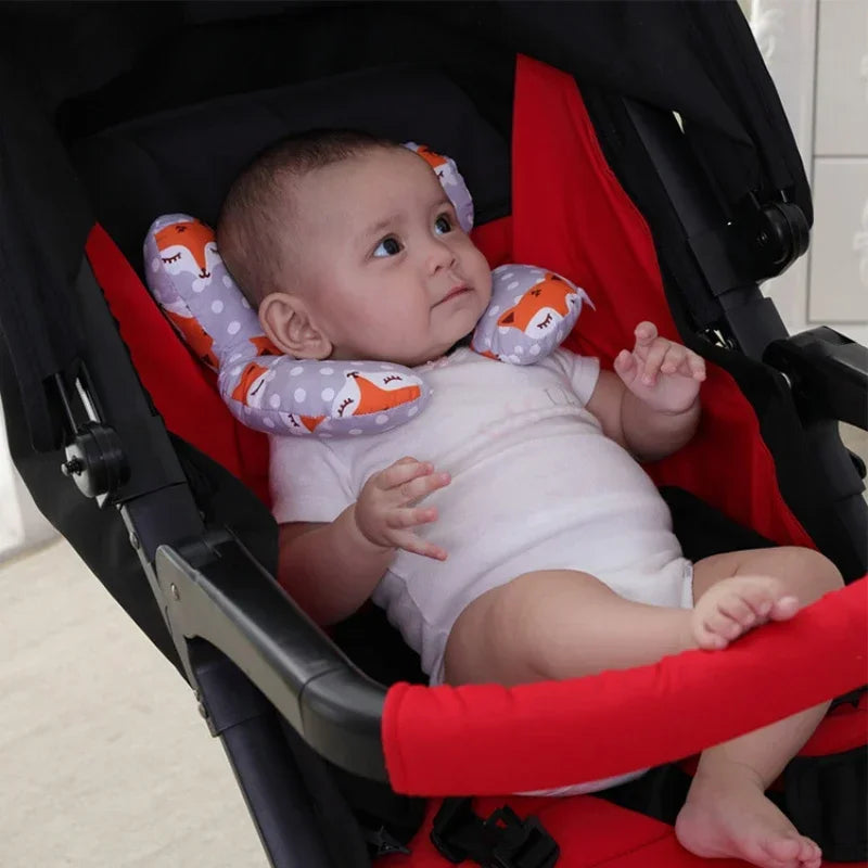 New Baby Pillow Protective Travel Car Seat Head Neck Support Pillows Newborn Children U Shape Headrest Toddler Cushion 0-3 Years