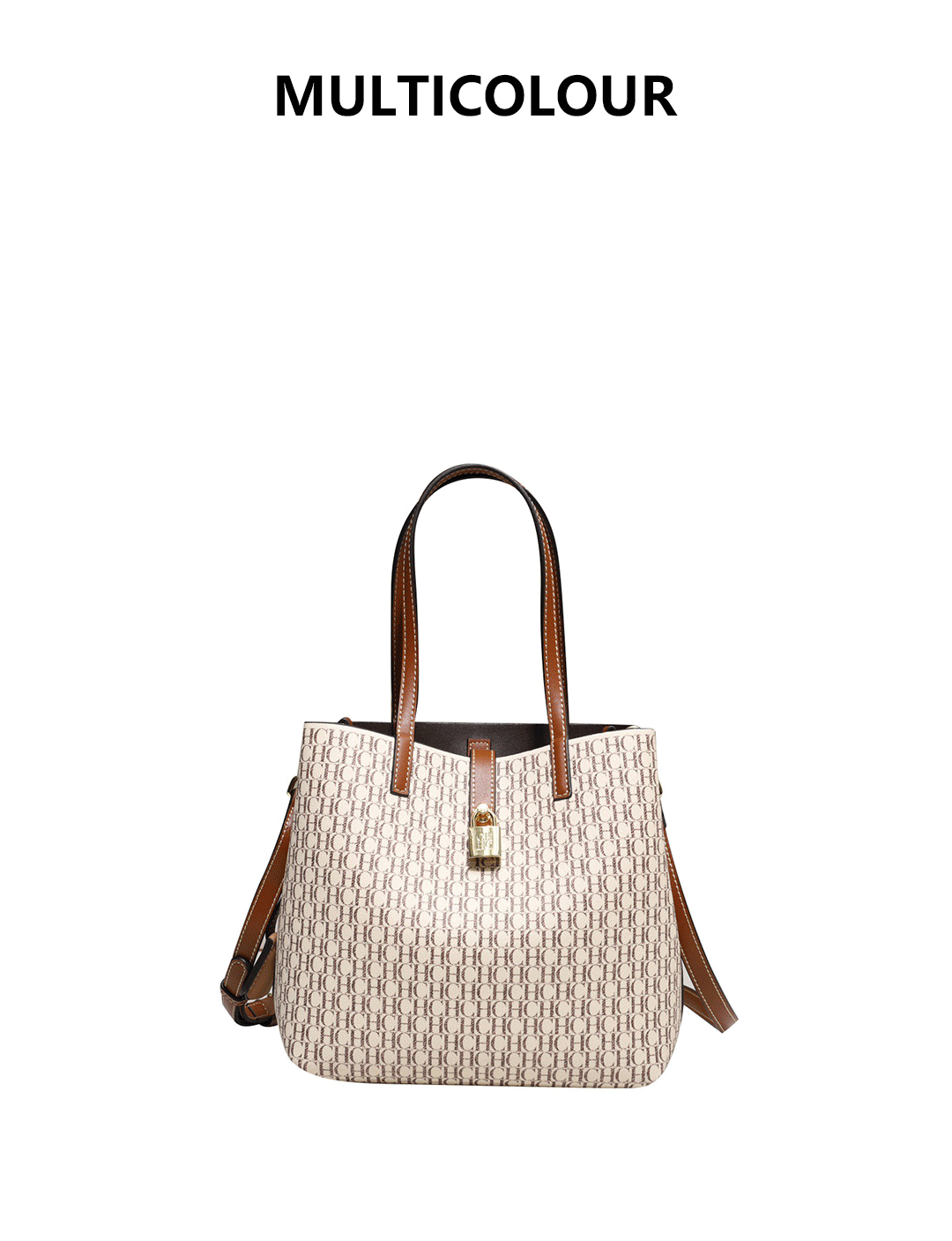 CH Premium Versatile Leather Crossbody Bag Ladies Large Capacity Daily Commuter Tote Bag Letter Print Design Ladies Fashion RELUX.STORE