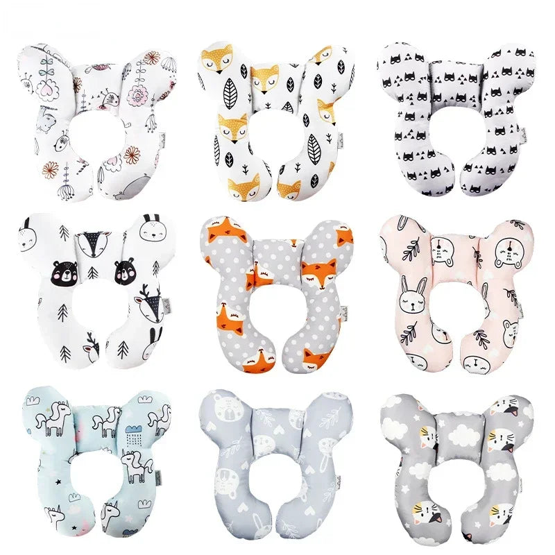 New Baby Pillow Protective Travel Car Seat Head Neck Support Pillows Newborn Children U Shape Headrest Toddler Cushion 0-3 Years