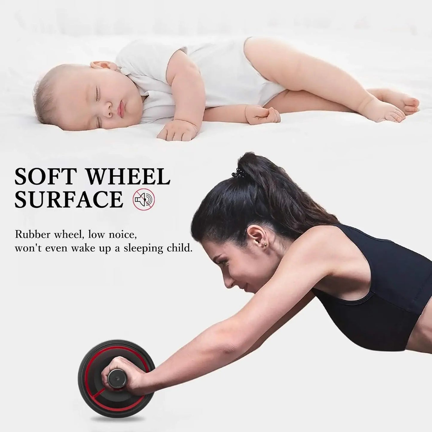 "Ab Roller Wheel – Heavy Duty Home Gym Equipment with Professional Metal Handle & Rubber Surface for Abdominal Workouts by Relux.Store" - RELUX.STORE