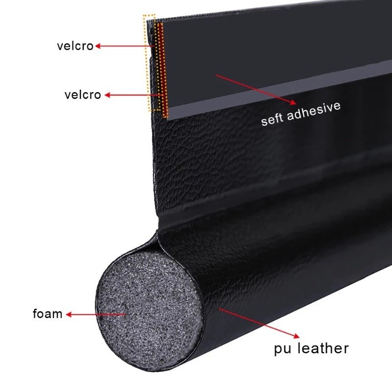 Adjustable Door Bottom Seal Strip Weatherstrip Under Door Draft Stoppers Anti - Cold Windproof Gaps Blocker House Acoustic Foam - RELUX.STORE