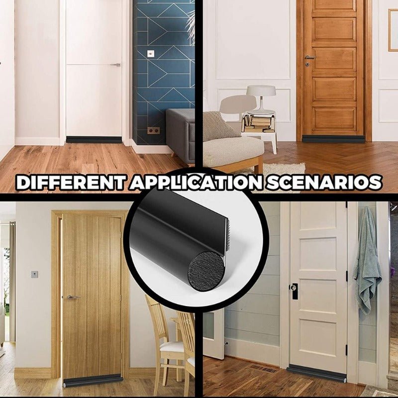 Adjustable Door Bottom Seal Strip Weatherstrip Under Door Draft Stoppers Anti - Cold Windproof Gaps Blocker House Acoustic Foam - RELUX.STORE