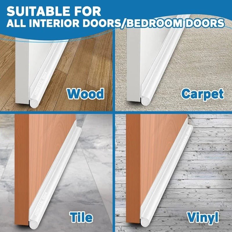 Adjustable Door Bottom Seal Strip Weatherstrip Under Door Draft Stoppers Anti - Cold Windproof Gaps Blocker House Acoustic Foam - RELUX.STORE