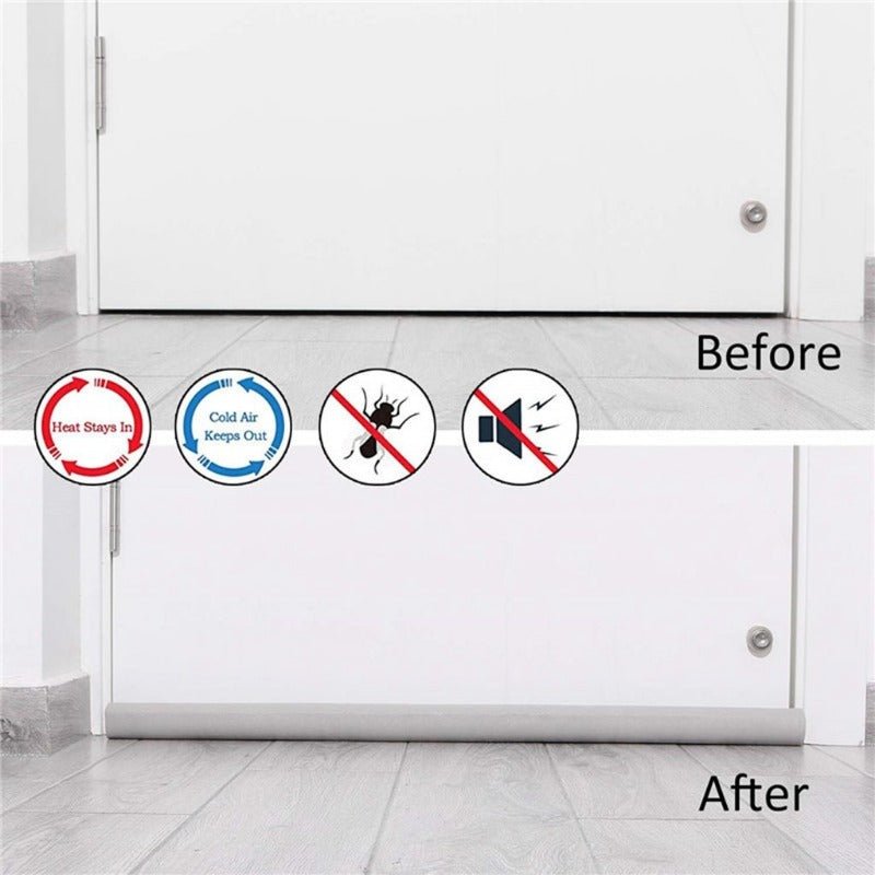 Adjustable Door Bottom Seal Strip Weatherstrip Under Door Draft Stoppers Anti - Cold Windproof Gaps Blocker House Acoustic Foam - RELUX.STORE