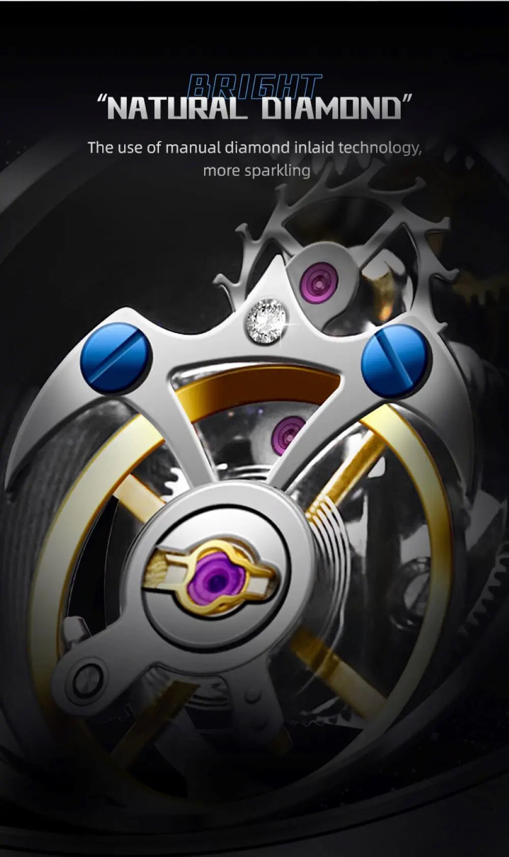 AESOP Mens Luxury Real Flying Tourbillon Mechanical Sapphire Waterproof Watch Skeleton Watches for Men Wristwatches Male 2025 A - RELUX.STORE