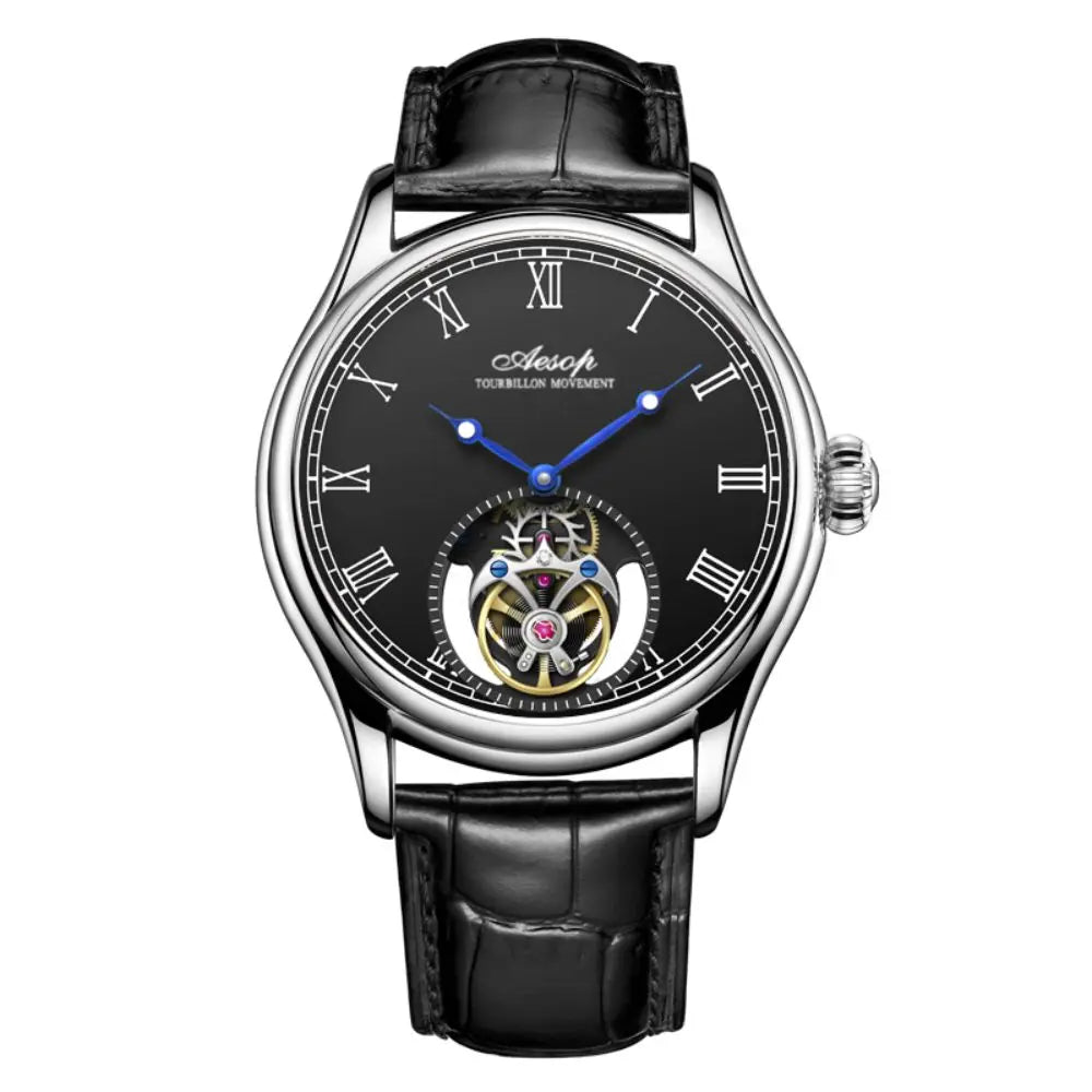 Aesop Real Flying Tourbillon Movement Mechanical Watches Luxury Watch for Men Skeleton Tourbillon Watch Sapphire Official StoreS - RELUX.STORE
